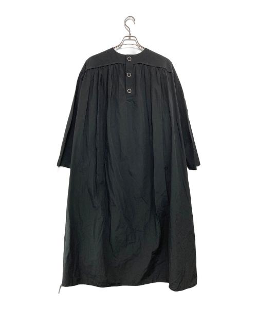 LOHEN（ローヘン）LOHEN (ローヘン) ヨークネックバックギャザーワンピース ブラック サイズ:FREEの古着・服飾アイテム