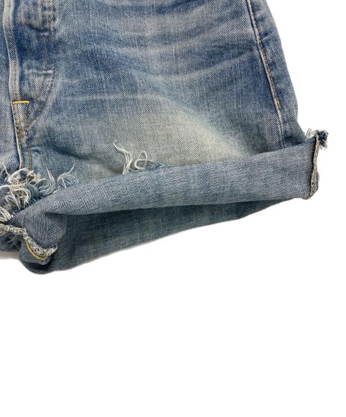 RRL（ダブルアールエル）RRL (ダブルアールエル) カットオフデニムショーツ ライトインディゴ サイズ:SIZE W26の古着・服飾アイテム
