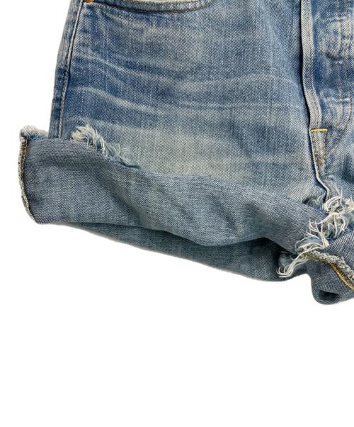 RRL（ダブルアールエル）RRL (ダブルアールエル) カットオフデニムショーツ ライトインディゴ サイズ:SIZE W26の古着・服飾アイテム