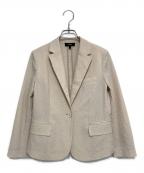 theoryセオリー）の古着「SEER SUIT SHRUNKEN BLAZER」｜ベージュ