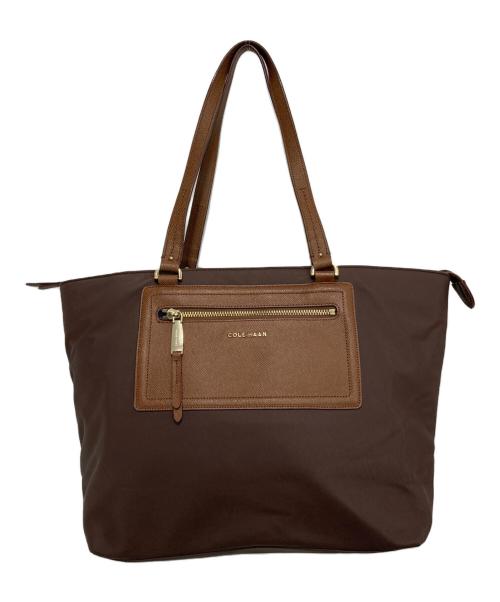 COLE HAAN（コールハーン）COLE HAAN (コールハーン) ナイロントートバッグ ブラウンの古着・服飾アイテム