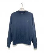FRED PERRYフレッドペリー）の古着「Crew Neck Sweatshirt」｜ネイビー