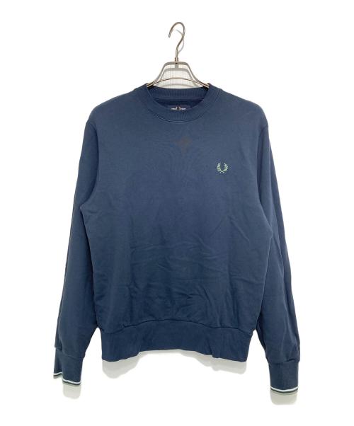 FRED PERRY（フレッドペリー）FRED PERRY (フレッドペリー) Crew Neck Sweatshirt ネイビー サイズ:Mの古着・服飾アイテム