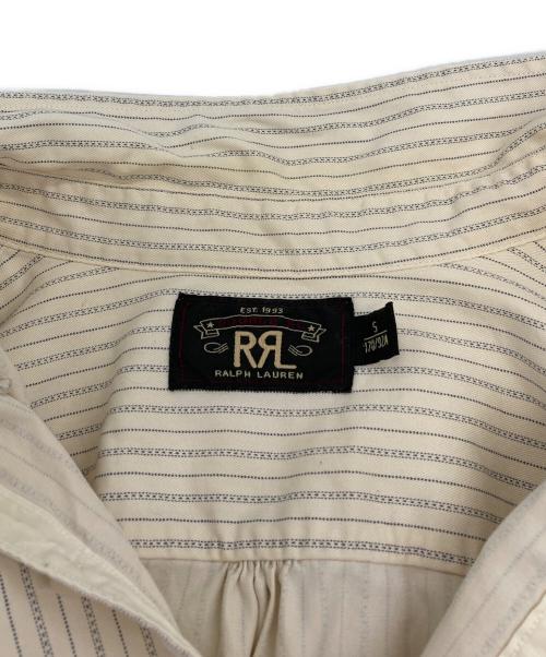 RRL（ダブルアールエル）RRL (ダブルアールエル) ストライプワークシャツ ベージュ サイズ:Ｓの古着・服飾アイテム