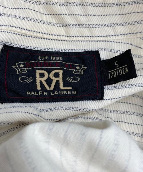 RRL（ダブルアールエル）RRL (ダブルアールエル) ストライプワークシャツ ベージュ サイズ:Ｓの古着・服飾アイテム
