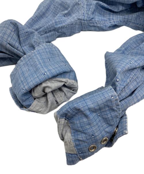 RRL（ダブルアールエル）RRL (ダブルアールエル) チェック総柄ウエスタンシャツ ブルー サイズ:Sの古着・服飾アイテム