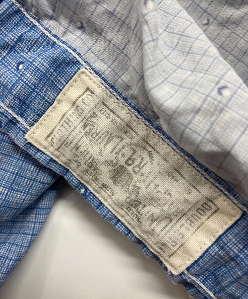RRL（ダブルアールエル）RRL (ダブルアールエル) チェック総柄ウエスタンシャツ ブルー サイズ:Sの古着・服飾アイテム