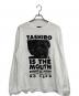 TASHIRO IS THE MOUTH（タシロ・イズ・ザ・マウス）の古着「MISHIMOTO IS THE MOUTH ロングスリーブプリントカットソー」｜ホワイト