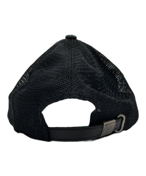 Rugby Ralph Lauren（ラグビーラルフローレン）Rugby Ralph Lauren (ラグビーラルフローレン) スカル刺繍キャップ ブラックの古着・服飾アイテム