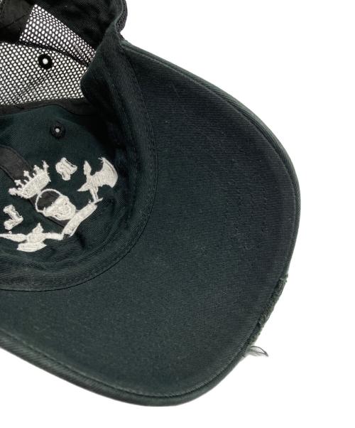 Rugby Ralph Lauren（ラグビーラルフローレン）Rugby Ralph Lauren (ラグビーラルフローレン) スカル刺繍キャップ ブラックの古着・服飾アイテム