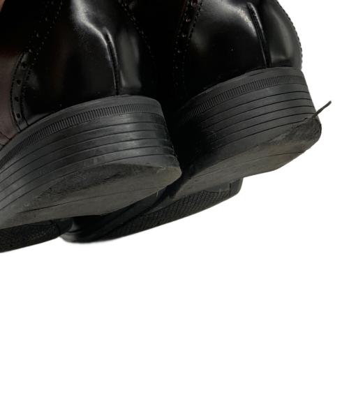 LANVIN COLLECTION（ランバンコレクション）LANVIN COLLECTION (ランバンコレクション) ブラックシャイニーバイカラーコンビ オックスフォード ドレスシューズ ブラック×ブラウン サイズ:26 1/2の古着・服飾アイテム