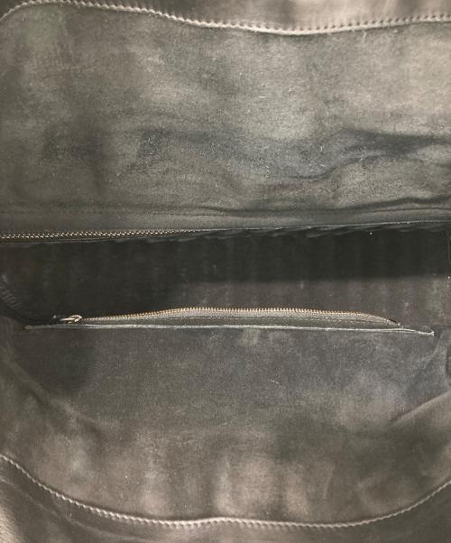 GIVENCHY（ジバンシィ）GIVENCHY (ジバンシィ) レザー切替カゴバッグ ブラックの古着・服飾アイテム