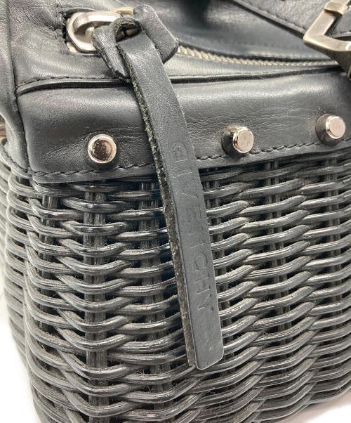 GIVENCHY（ジバンシィ）GIVENCHY (ジバンシィ) レザー切替カゴバッグ ブラックの古着・服飾アイテム