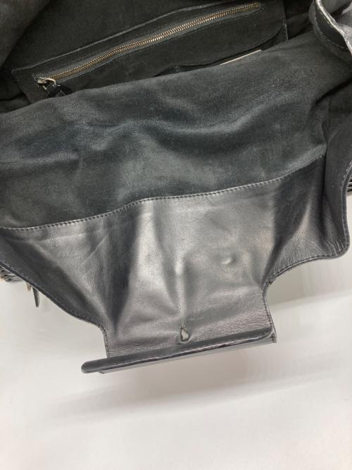 GIVENCHY（ジバンシィ）GIVENCHY (ジバンシィ) レザー切替カゴバッグ ブラックの古着・服飾アイテム