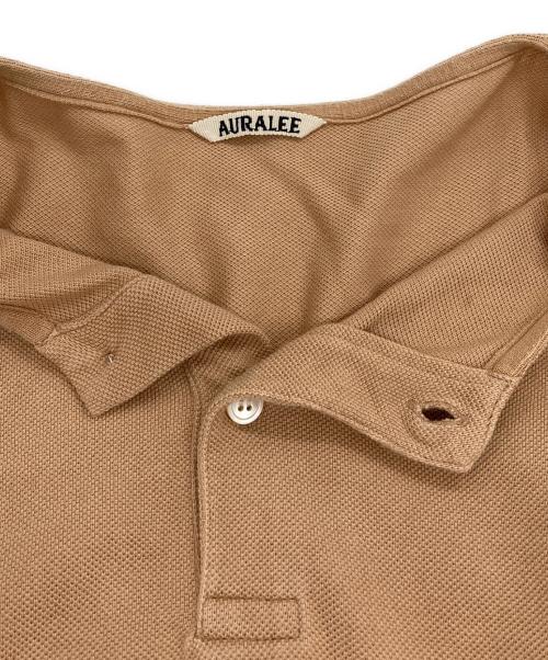 AURALEE（オーラリー）AURALEE (オーラリー) SUPER SOFT PIQUE HENLEY NECK ベージュ サイズ:4の古着・服飾アイテム