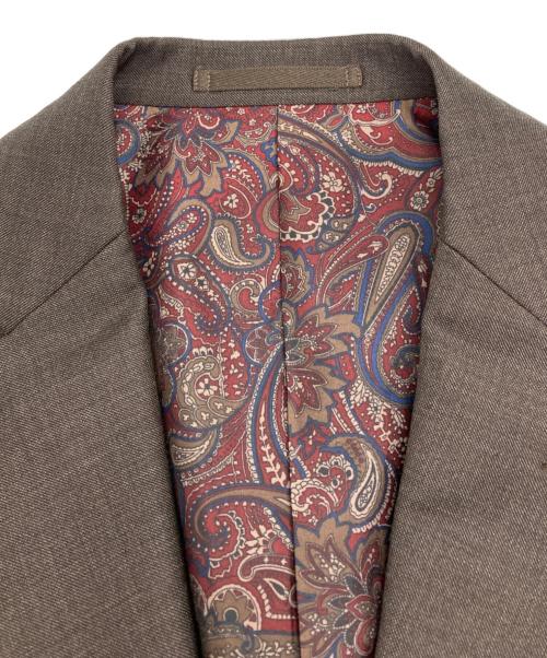 VITALE BARBERIS CANONICO（ヴィターレ バルベリス カノニコ）Vitale Barberis Canonico (ヴィターレ バルベリス カノニコ) 3Pセットアップスーツ ブラウン サイズ:-の古着・服飾アイテム
