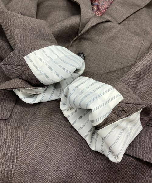 VITALE BARBERIS CANONICO（ヴィターレ バルベリス カノニコ）Vitale Barberis Canonico (ヴィターレ バルベリス カノニコ) 3Pセットアップスーツ ブラウン サイズ:-の古着・服飾アイテム