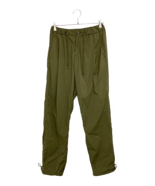 HERNO（ヘルノ）HERNO (ヘルノ) RESORT ストレッチナイロン1プリーツシャーリングパンツ オリーブ サイズ:Ｓの古着・服飾アイテム