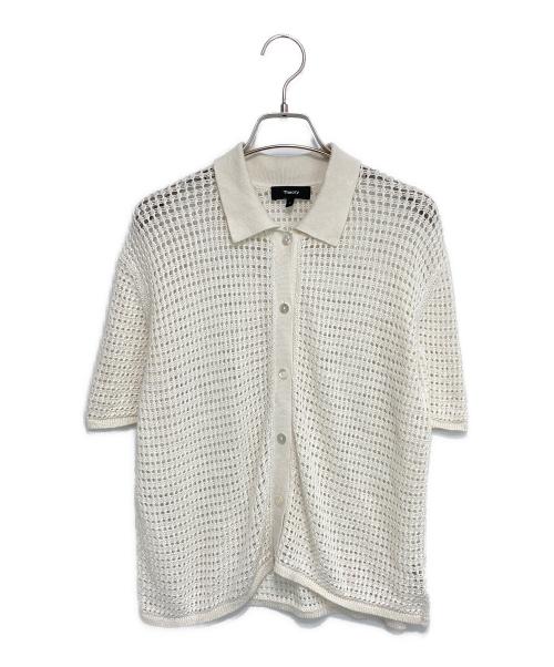 theory（セオリー）theory (セオリー) Neo Harbor Chain Mesh Shirt ホワイト サイズ:Sの古着・服飾アイテム
