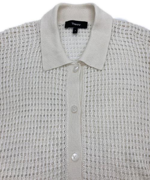 theory（セオリー）theory (セオリー) Neo Harbor Chain Mesh Shirt ホワイト サイズ:Sの古着・服飾アイテム