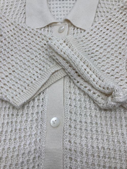 theory（セオリー）theory (セオリー) Neo Harbor Chain Mesh Shirt ホワイト サイズ:Sの古着・服飾アイテム