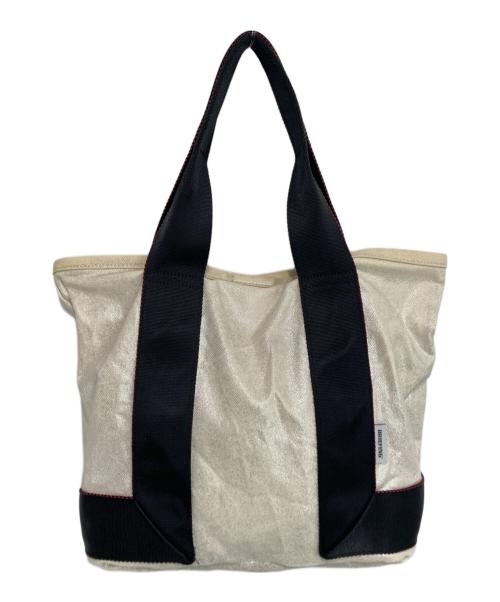 BRIEFING（ブリーフィング）BRIEFING (ブリーフィング) GLITTER CANVAS TOTE ホワイトの古着・服飾アイテム