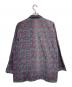 Yves Saint Laurent (イヴサンローラン) YSLロゴ総柄パジャマオープンカラーシャツ パープル×グリーン サイズ:L：7000円