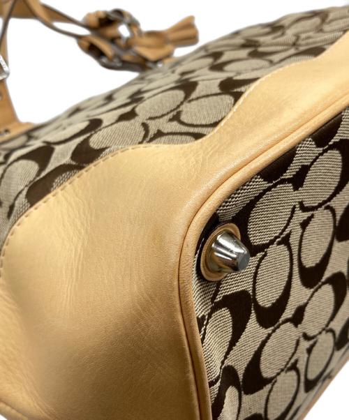 COACH（コーチ）COACH (コーチ) シグネチャー トートバッグ ベージュの古着・服飾アイテム