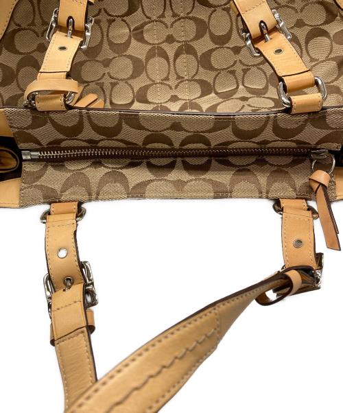 COACH（コーチ）COACH (コーチ) シグネチャー トートバッグ ベージュの古着・服飾アイテム
