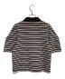 Adam et Rope (アダム エ ロペ) ボーダーコクーンスリーブポロシャツ ブラウン サイズ:F：5000円