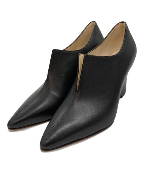 BEAUTIFUL SHOES（ビューティフルシューズ）BEAUTIFUL SHOES (ビューティフルシューズ) HYKE (ハイク) ウェッジヒールパンプス ブラック サイズ:240の古着・服飾アイテム
