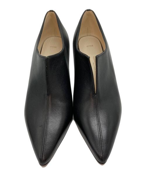BEAUTIFUL SHOES（ビューティフルシューズ）BEAUTIFUL SHOES (ビューティフルシューズ) HYKE (ハイク) ウェッジヒールパンプス ブラック サイズ:240の古着・服飾アイテム