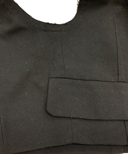 Sov.（ソブ）Sov. (ソブ) リネンライクショートジレ ブラック サイズ:36の古着・服飾アイテム