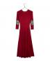 BORDERS at BALCONY (ボーダーズアットバルコニー) JERSEY MAXI DRESS マキシワンピース レッド サイズ:36：12000円