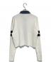 DOUBLE STANDARD CLOTHING (ダブルスタンダードクロージング) ドッキングデニムニットカーディガン ホワイト×インディゴ サイズ:SIZE 36：9000円