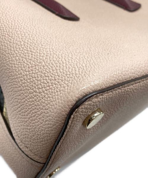 Kate Spade（ケイトスペード）Kate Spade (ケイトスペード) 2WAYショルダーバッグ ピンク×ボルドーの古着・服飾アイテム