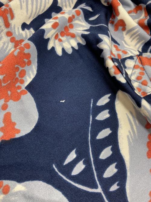 TORY BURCH（トリーバーチ）TORY BURCH (トリーバーチ) 総柄ヘンリーネックカットソー ネイビー サイズ:XSの古着・服飾アイテム