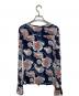 TORY BURCH (トリーバーチ) 総柄ヘンリーネックカットソー ネイビー サイズ:XS：5000円