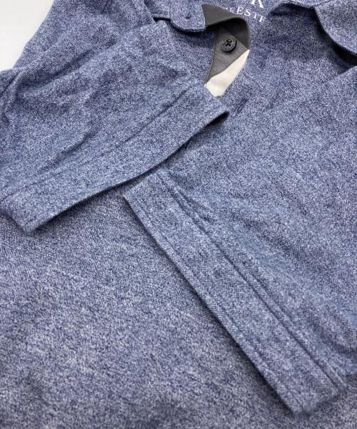 BLACK LABEL CRESTBRIDGE（ブラックレーベル クレストブリッジ）BLACK LABEL CRESTBRIDGE (ブラックレーベル クレストブリッジ) エンブレム刺繍ポロシャツ ブルー サイズ:Mの古着・服飾アイテム