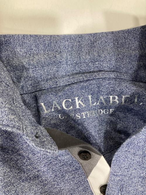 BLACK LABEL CRESTBRIDGE（ブラックレーベル クレストブリッジ）BLACK LABEL CRESTBRIDGE (ブラックレーベル クレストブリッジ) エンブレム刺繍ポロシャツ ブルー サイズ:Mの古着・服飾アイテム