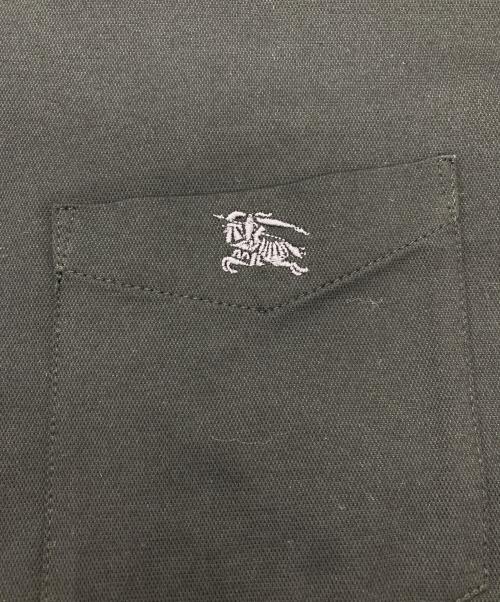 BURBERRY BLACK LABEL（バーバリーブラックレーベル）BURBERRY BLACK LABEL (バーバリーブラックレーベル) ホース刺繍 半袖ポロシャツ ブラック サイズ:1の古着・服飾アイテム
