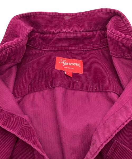 SUPREME（シュプリーム）SUPREME (シュプリーム) Heavy Corduroy Shirt ボルドー サイズ:Lの古着・服飾アイテム
