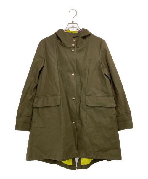 HERNO（ヘルノ）HERNO (ヘルノ) コットンボンディングフーデッドコート カーキ サイズ:42の古着・服飾アイテム
