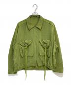 MAISON SPECIALメゾンスペシャル）の古着「Ripstop Blouson」｜ライムグリーン