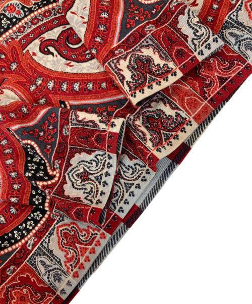 ETRO（エトロ）ETRO (エトロ) ペイズリー柄カットソー レッド×ブラック サイズ:40の古着・服飾アイテム