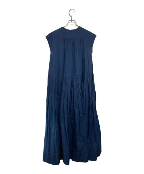Curensology（カレンソロジー）Curensology (カレンソロジー) ノースリーブコットンシャツワンピース ネイビー サイズ:Fの古着・服飾アイテム