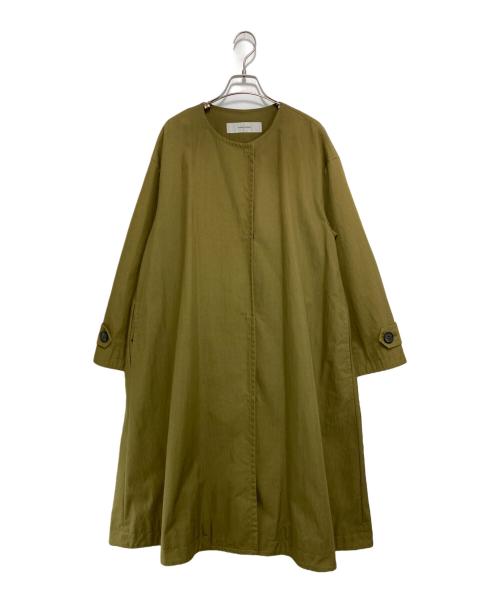JOURNAL STANDARD（ジャーナルスタンダード）JOURNAL STANDARD (ジャーナルスタンダード) コットンナイロンギャバフレアコート カーキ サイズ:38の古着・服飾アイテム