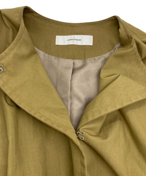 JOURNAL STANDARD（ジャーナルスタンダード）JOURNAL STANDARD (ジャーナルスタンダード) コットンナイロンギャバフレアコート カーキ サイズ:38の古着・服飾アイテム