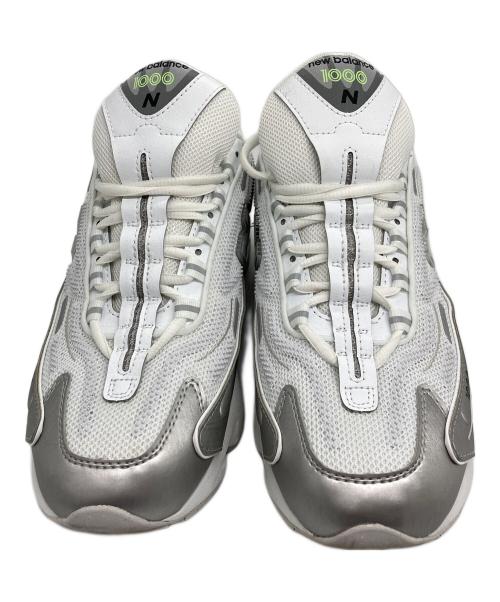 NEW BALANCE（ニューバランス）NEW BALANCE (ニューバランス) スニーカー ホワイト×グリーン サイズ:27cmの古着・服飾アイテム