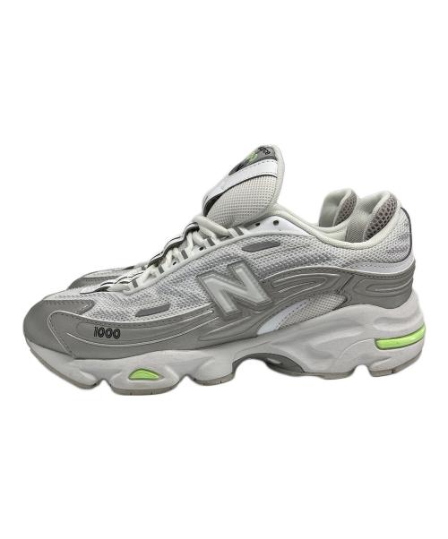 NEW BALANCE（ニューバランス）NEW BALANCE (ニューバランス) スニーカー ホワイト×グリーン サイズ:27cmの古着・服飾アイテム